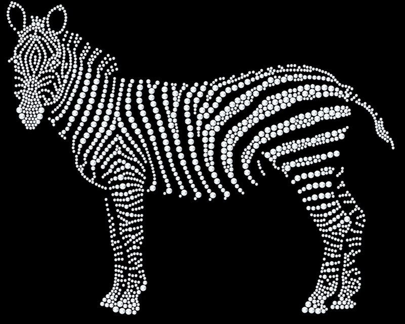 Rhinestone Motifs-Zebra(图1)